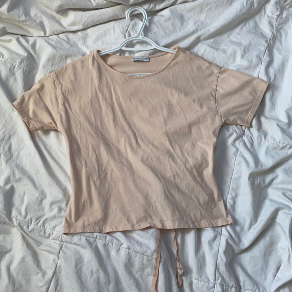 Zara Tshirt w Tied Open Back
